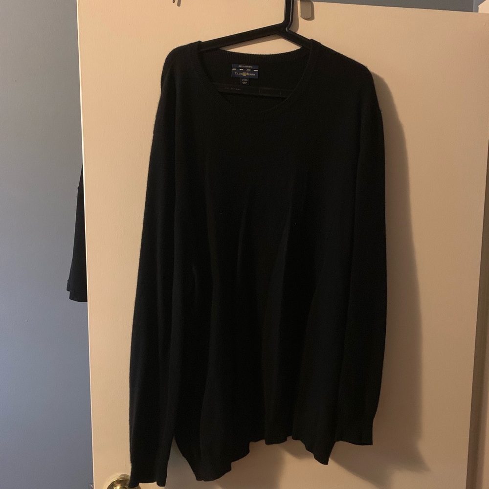 Black cashmere sweater